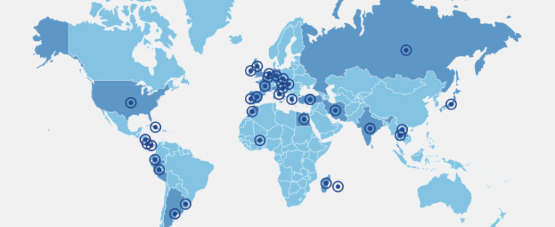 Carte du monde © Sophie Timsit